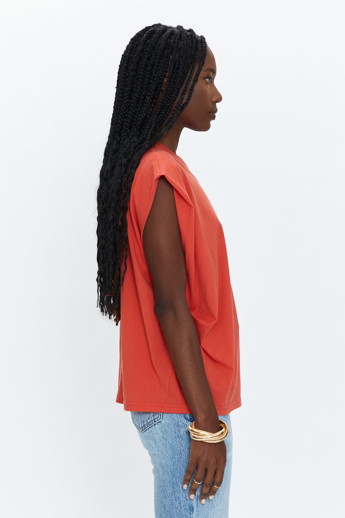 Trina Muscle Tee - Poppy
            
              Sale